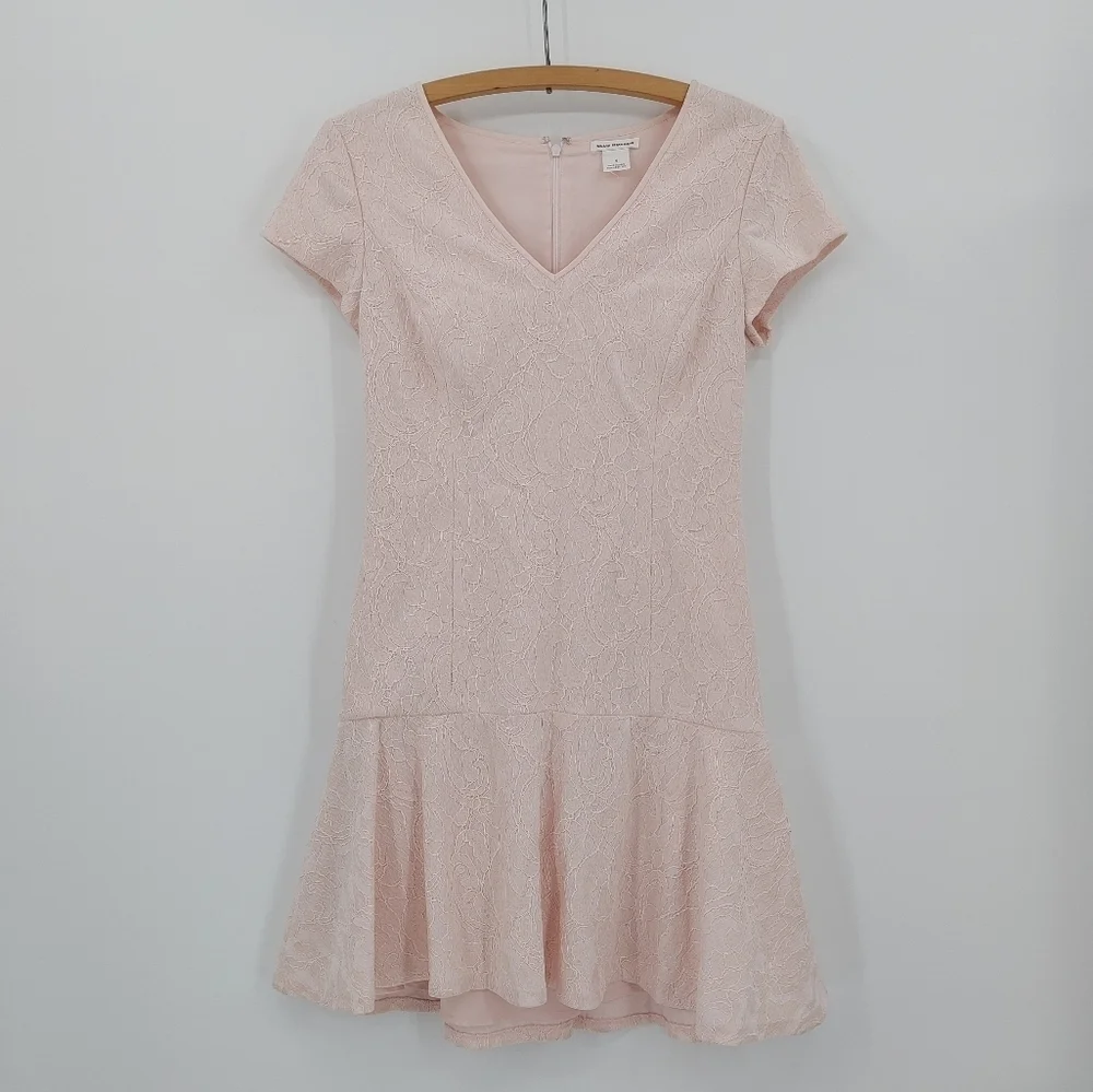 club monaco pink lace dress Club Monaco